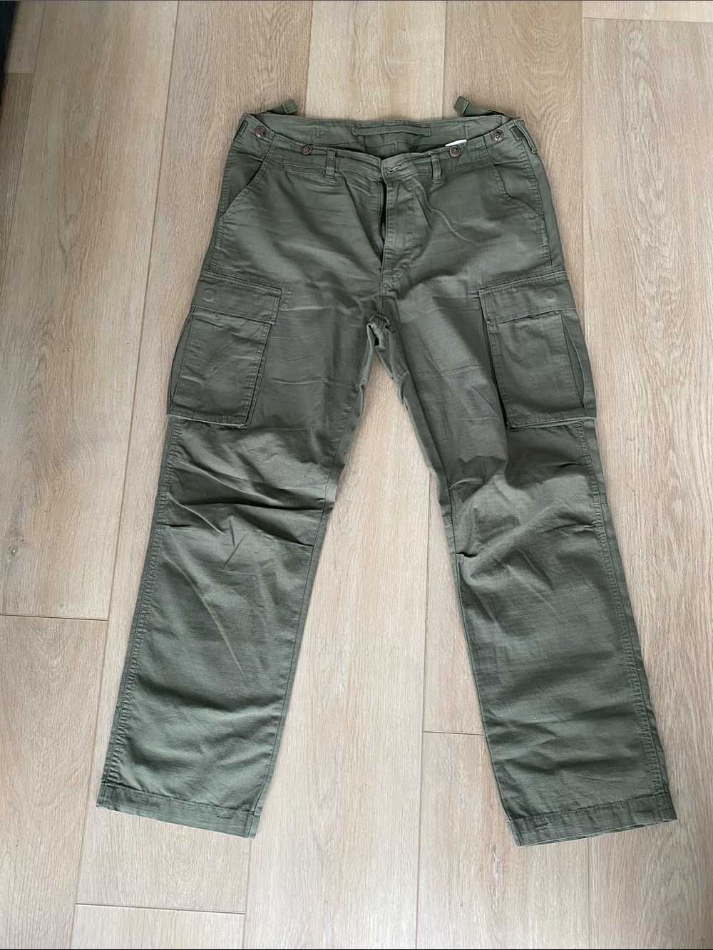 MNML Olive Green Cargo Pants — Tactical Pocket Workwear
